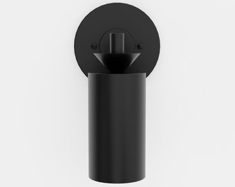 Single Light Cylinder Sconce Fixture - Matte Black - Mid Century Modern - Modern Farmhouse - Bathroom Vanity Light - UL Listed [HANALEI]