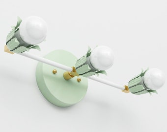 Modern Wall Sconce - Vanity Light - Triple Light - Mid Century - Maximalist Wall Light - Bathroom Lighting - Decorative Fixture [JUNEAU]