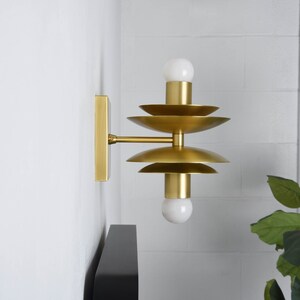 2 Light Bardwell wall sconce in brass by Illuminate Vintage