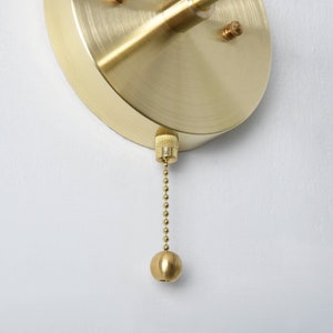 Add a Pull Chain Switch to Any Item in Our Shop; Brass or Polished Nickel
