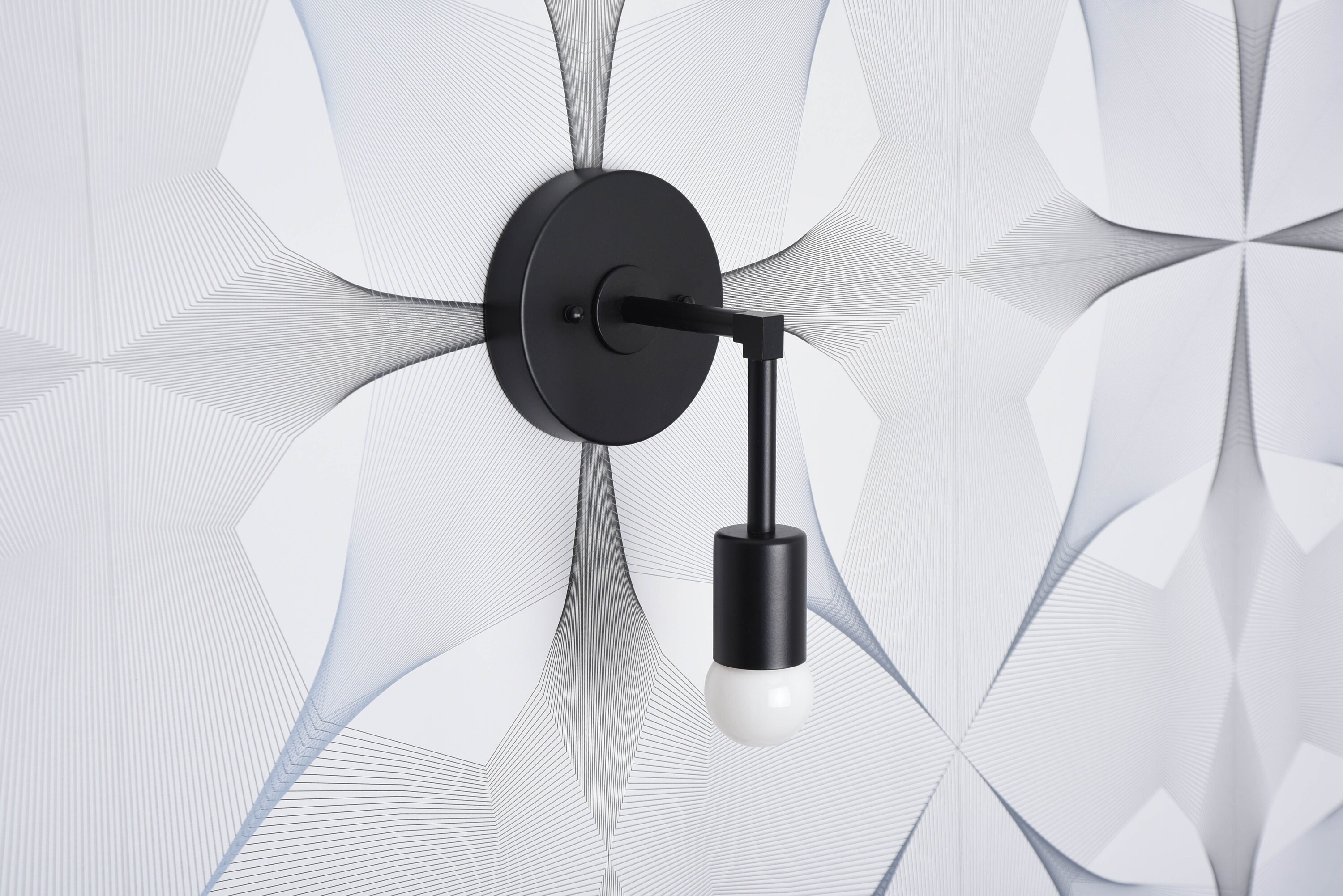 Black Vanity Light Modern Wall Sconce Mid Century Etsy