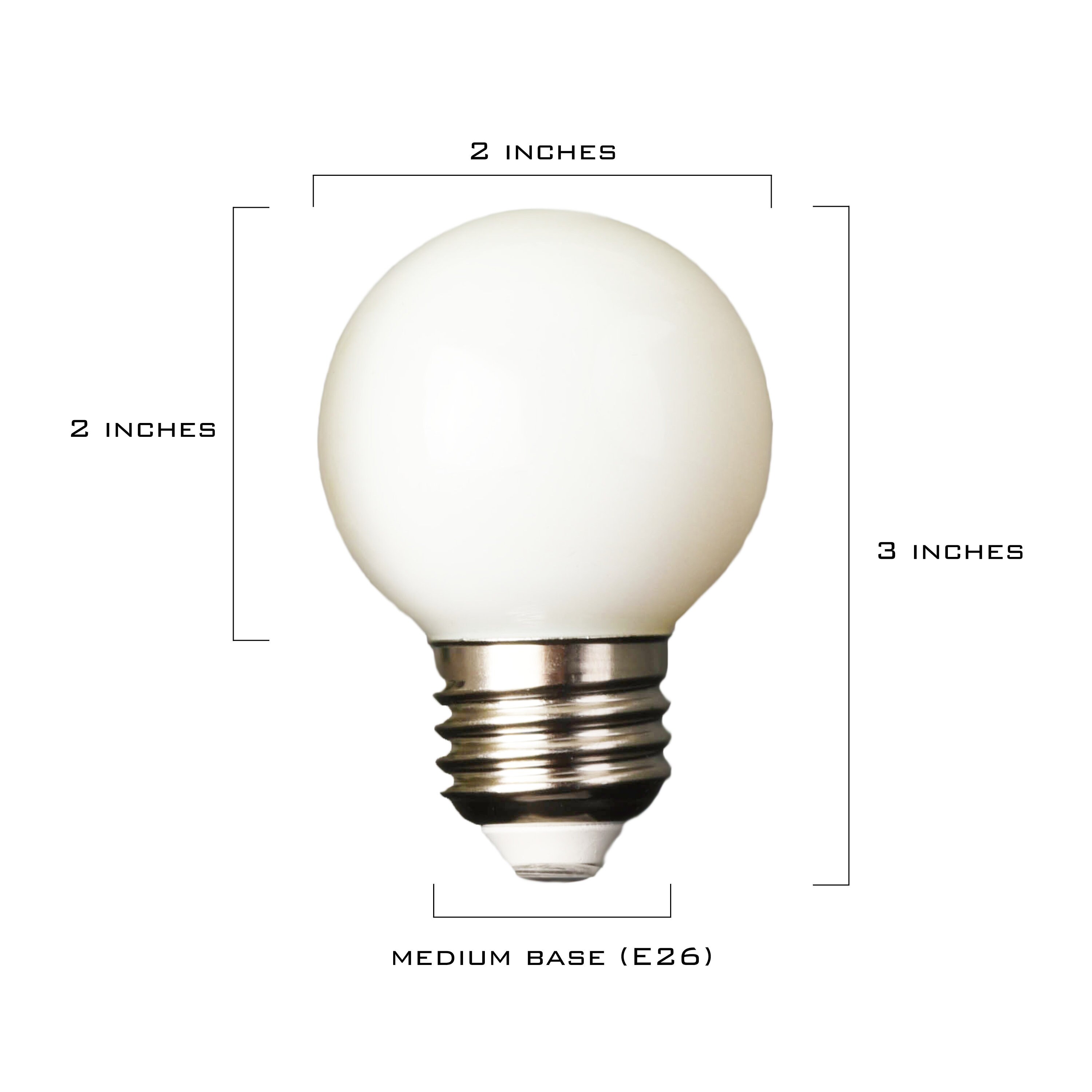 LED G16.5 Medium Base 4.5W 3500K Frosted White 40 Watt Equivalent UL