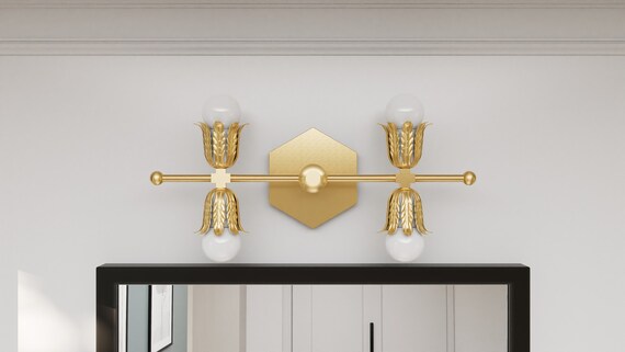 Hexagon vanity light deals