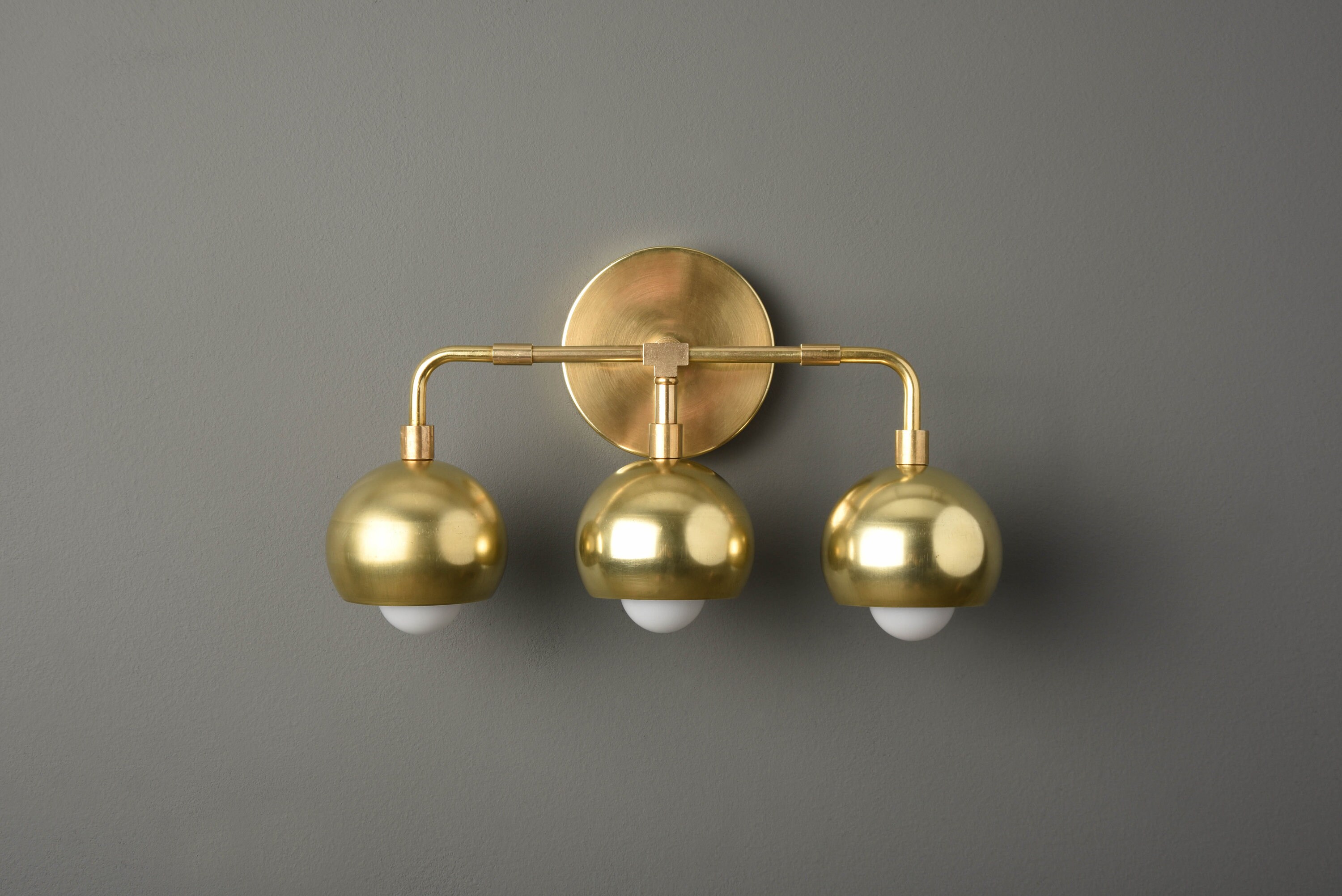 Gold Wall Sconce Modern Vanity Light Mid Century Industrial