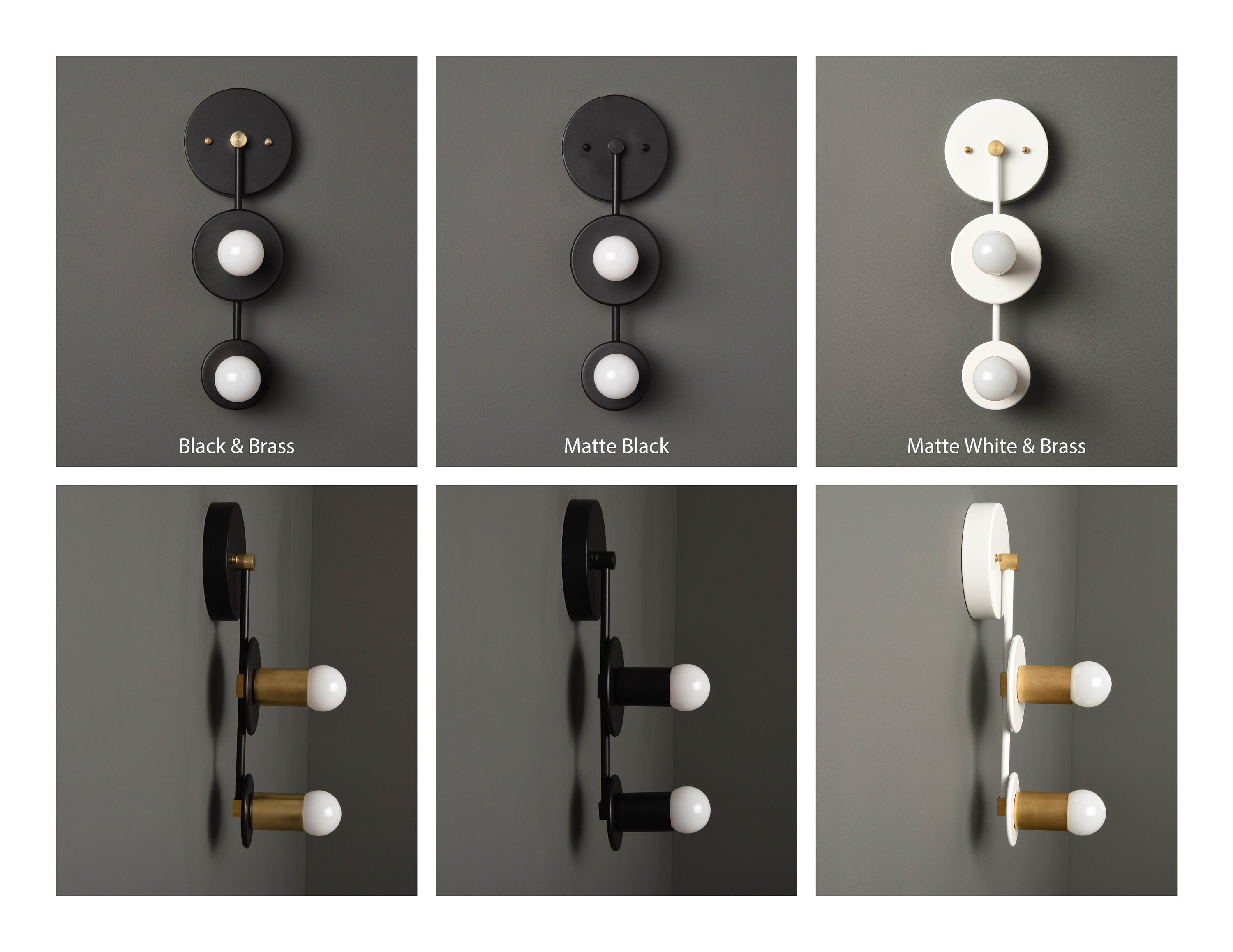 Gold Vanity Light Gold Sconce Raw Brass Light Mid Century