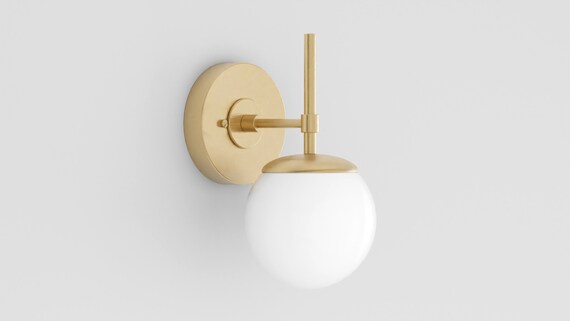 Single globe vanity light deals