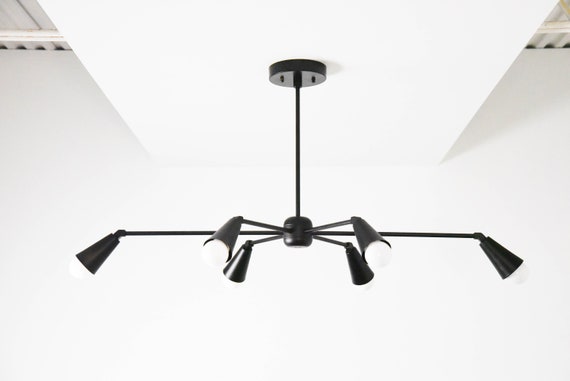 Industrial Chandelier Light Black Sputnik Mid Hong Kong Industrial Chandelier Light Black, Large Black Industrial Chandelier