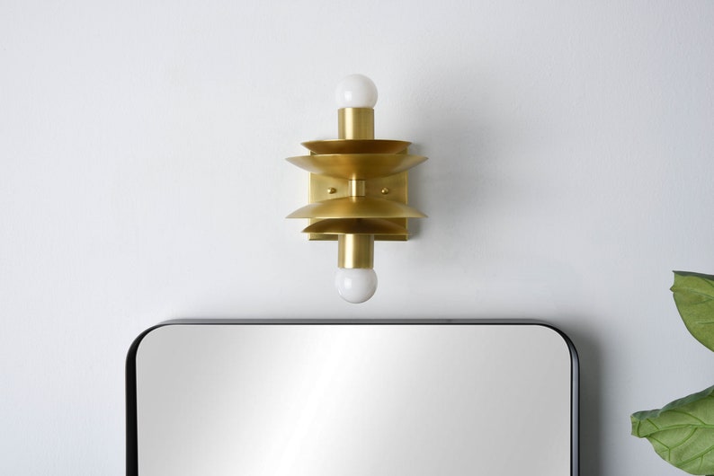 2 Light Bardwell wall sconce in brass by Illuminate Vintage