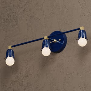 Vanity Lighting - Wall Sconce - 3 Light Vanity Fixture - Mid Century - Maximalist Wall Light - Bathroom Lighting - Fixture [ANNAPOLIS]