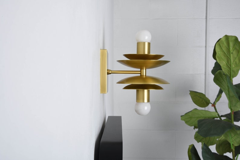 2 Light Bardwell wall sconce in brass by Illuminate Vintage