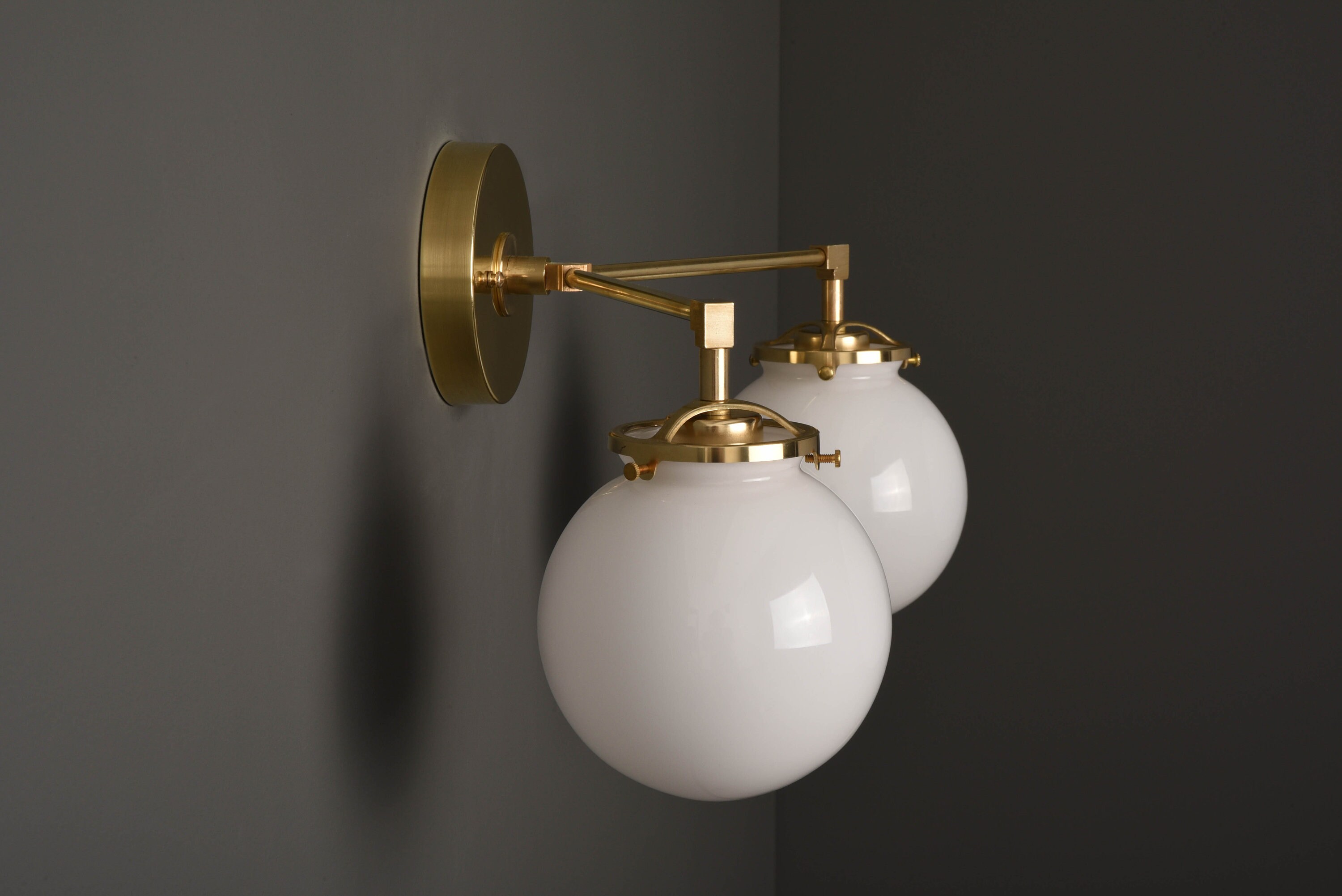 Gold Vanity Light Modern Wall Sconce Mid Century Industrial