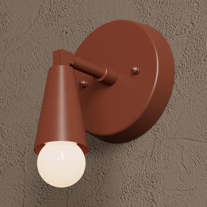 Vanité lumineuse rouge - applique murale moderne - milieu du siècle - industriel - applique murale - vanité de salle de bain - répertorié UL [BENNETT]