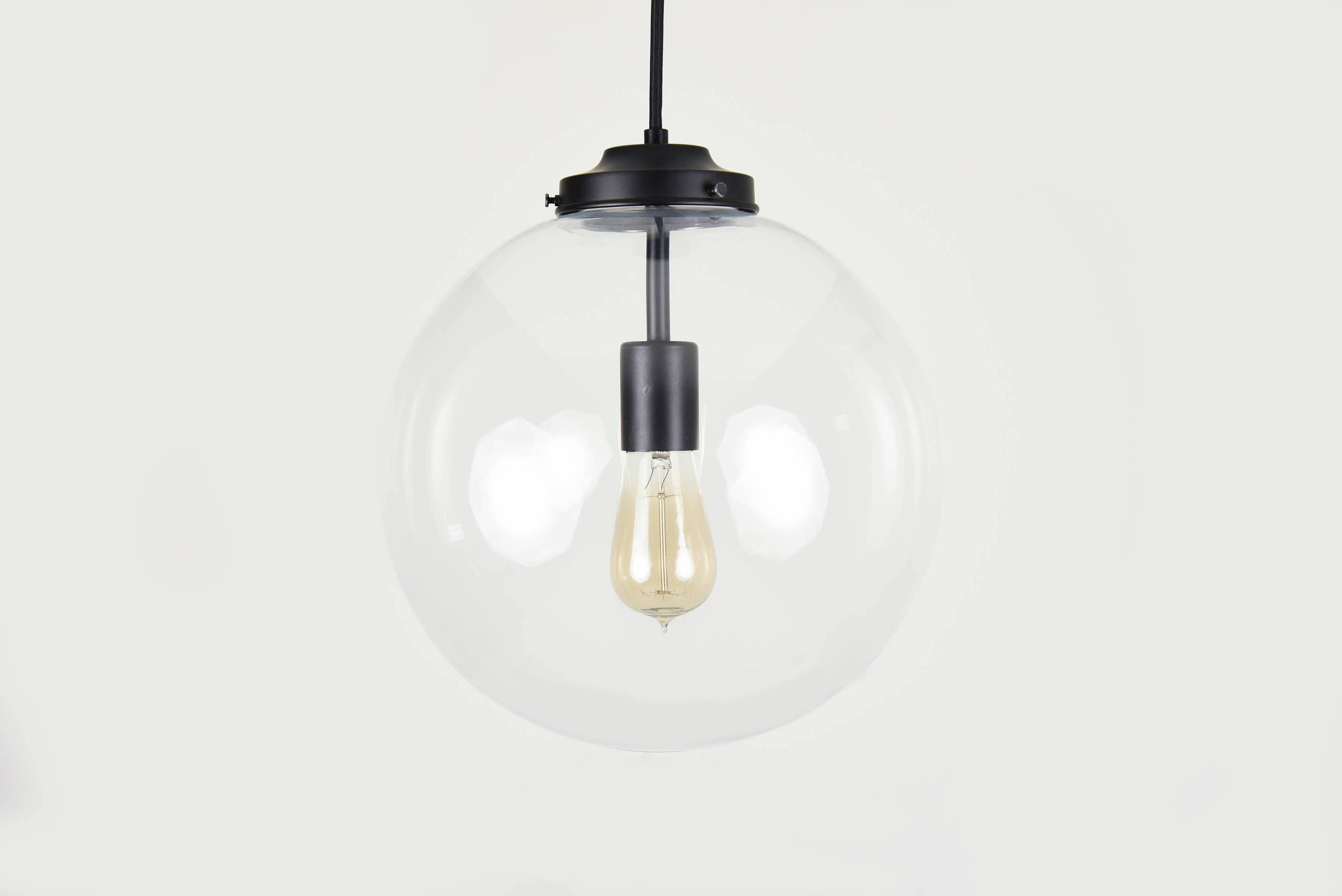 Globe Pendant Light - Matte Black - Mid Century - Modern ...