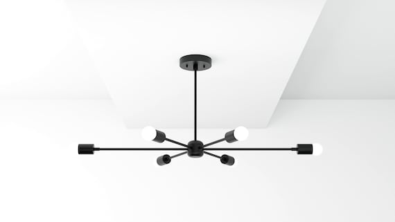 Black mid on sale century ceiling light