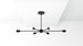 Industrial Hanging Light - Matte Black - Mid Century - Modern - Sputnik - Pinwheel - Large - Lighting - Starburst - UL Listed [WASHINGTON] 