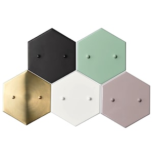 Add a Hexagon Canopy to Any Fixture In Our Shop - (Raw Brass, Sealed Brass, Matte Black, Navy Blue, Matte White, Mint Green, and Mauve Only)