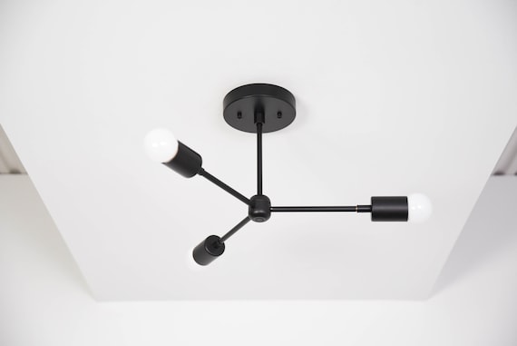 Black Sputnik Chandelier Mid Century Hanging Light Uk Black Sputnik Chandelier Mid Century, Black Sputnik Ceiling Light Uk