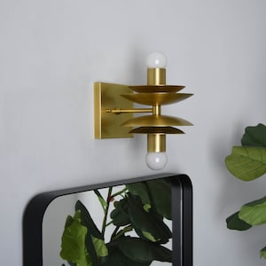 2 Light Bardwell wall sconce in brass by Illuminate Vintage