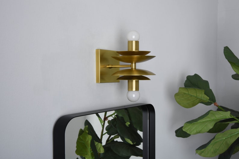 2 Light Bardwell wall sconce in brass by Illuminate Vintage