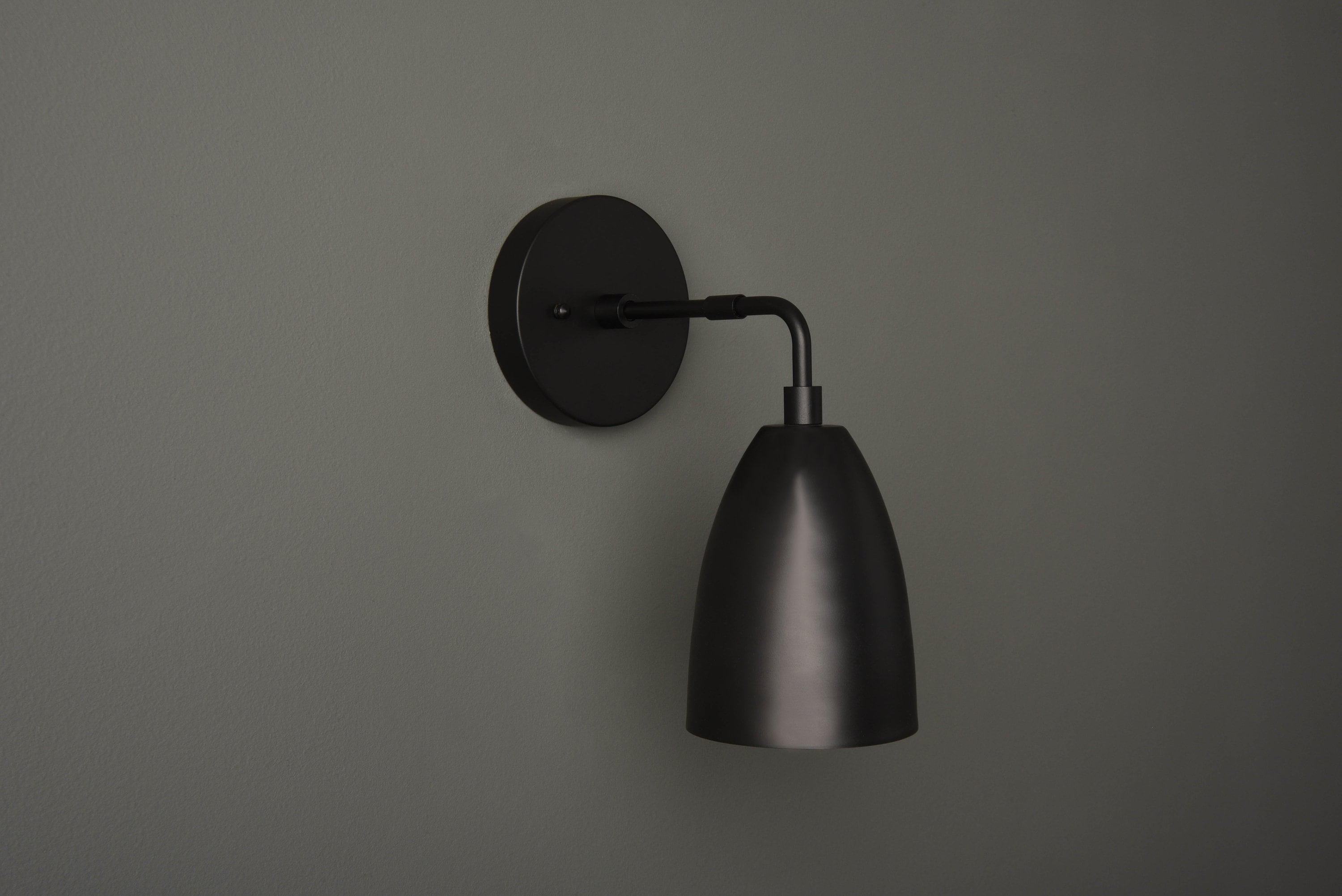 Mid Century Light Modern Wall Sconce Matte Black Industrial