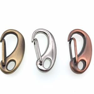 1 pc Brass Plated Spring Hook Clasp: Jewelry Making (30x15mm)