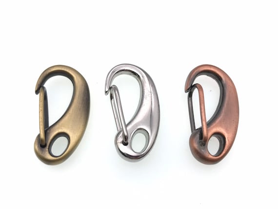 1 pc Brass Plated Spring Hook Clasp: Jewelry Making (30x15mm)