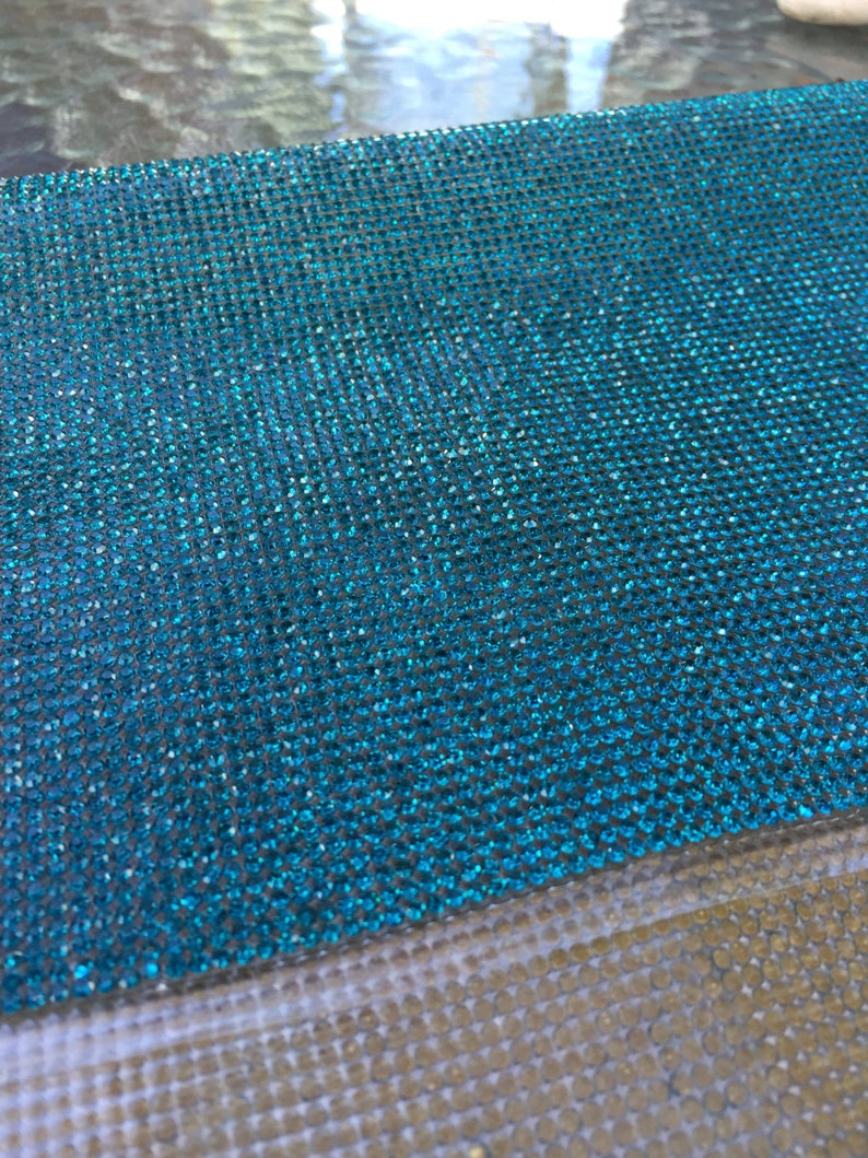Blueish green Sparkling Rhinestone Sheet 20x24cm suitable for bracelet or any projects need shining touch!!! Samples not included