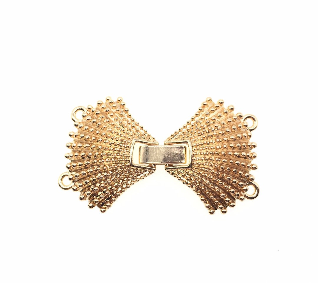 Shell Clasp 2 Strand Gold Plated Shell Clasp: Watch Buckle Style, Necklace Bracelet ...