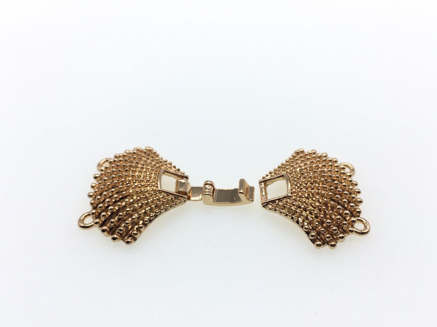 Shell Clasp 2 Strand Gold Plated Shell Clasp: Watch Buckle Style, Necklace Bracelet ...