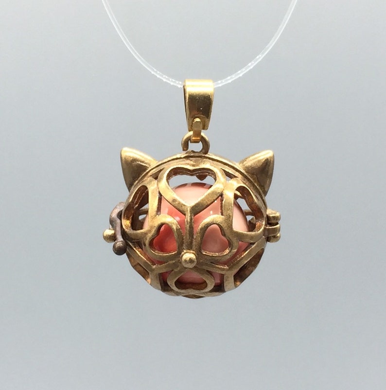 Solid Brass Cage Pendant Color May Range From Copper to Etsy