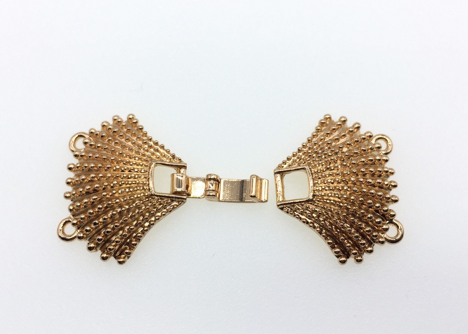 Shell Clasp 2 Strand Gold Plated Shell Clasp: Watch Buckle Style, Necklace Bracelet ...