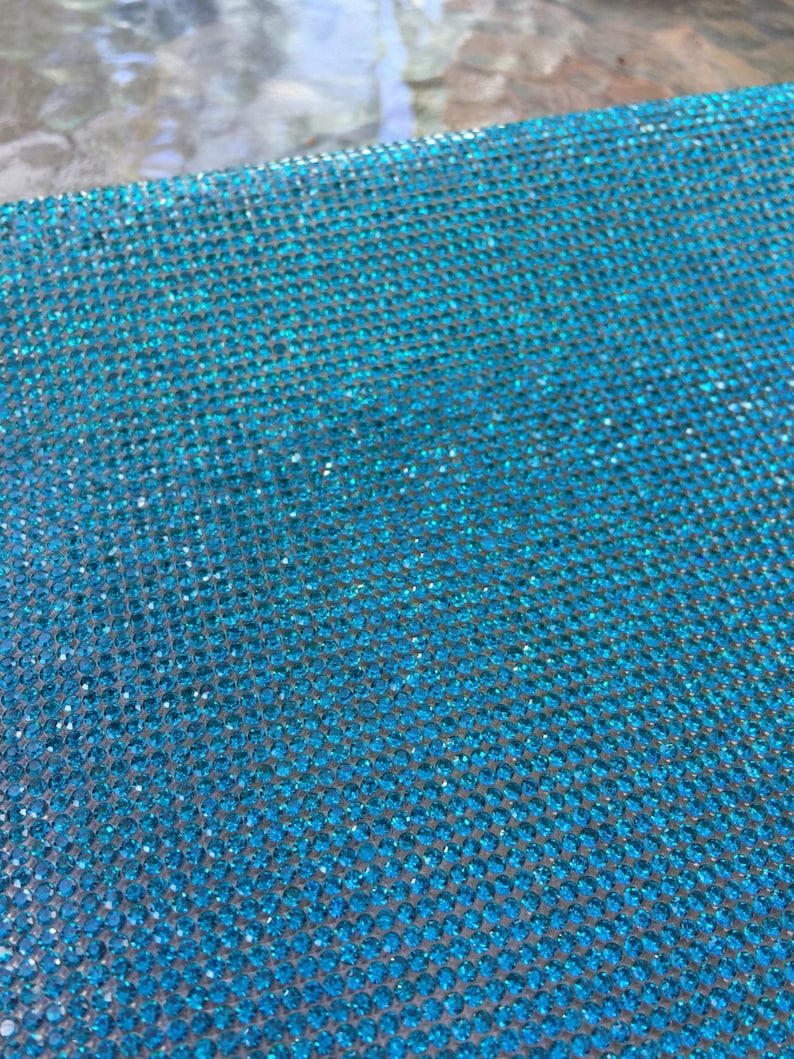 Blueish green Sparkling Rhinestone Sheet 20x24cm suitable for bracelet or any projects need shining touch!!! Samples not included