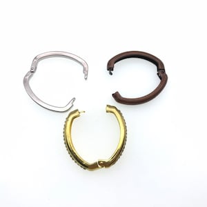 Necklace Shortener Clasp: Plated Metal Clip (1x3/4 inch)