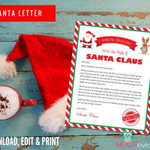 Letter From Santa, Christmas Letter, Santa Letter, Gift Idea for Kids ...