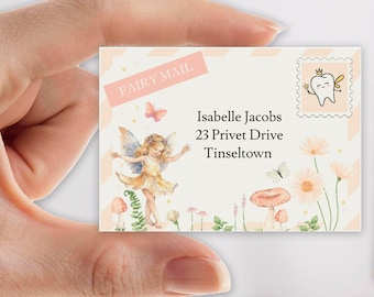 Tooth Fairy Letter with Tooth fairy Receipt and Mini envelope, Tooth fairy pillow accessory, Editable Tooth Fairy Printable