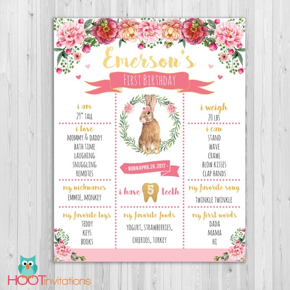 Party Décor Banners & Signs Paper & Party Supplies Some Bunny