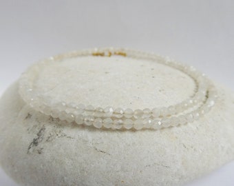 Natural moonstone necklace | Genuine gemstone necklace | beaded gemstone necklace for women | natural gemstone necklace | genuine moonstone