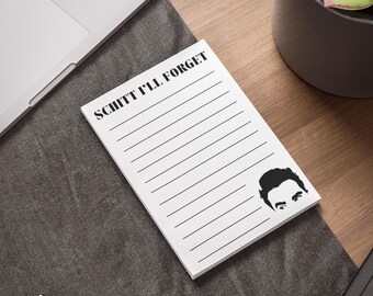 Schitt's Creek Sticky Notepad: Schitt I'll Forget, David Rose