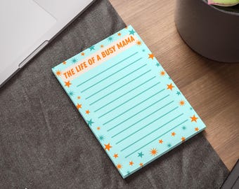 The Life of a Busy Mama Notepad: Post-it® 4x6 Showgirl-Inspired Sticky Pad | Lined Notes