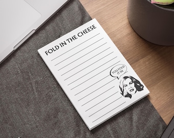 Schitt's Creek Notepad: "Fold in the Cheese", Moira Rose, David Rose