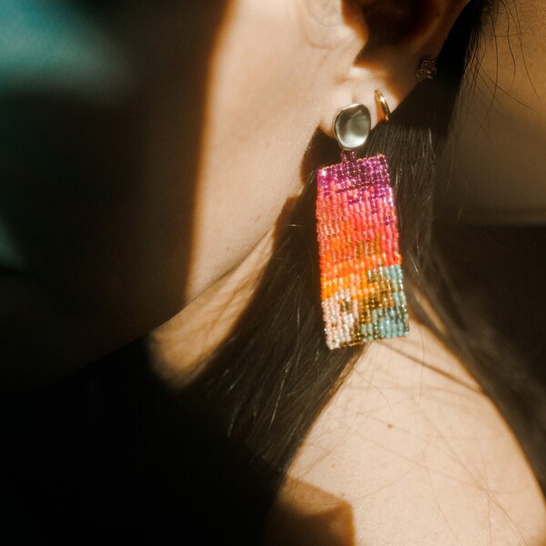 Delica Bead Earrings - Etsy