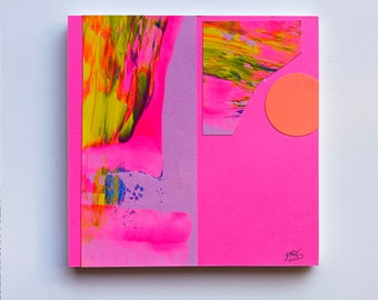 Abstract Neon Art Etsy