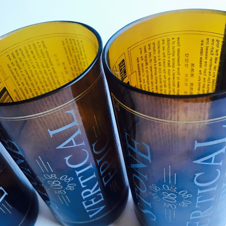 Stone Brewing Vertical Epic Beer Bottle Glass Tumbler // Etsy