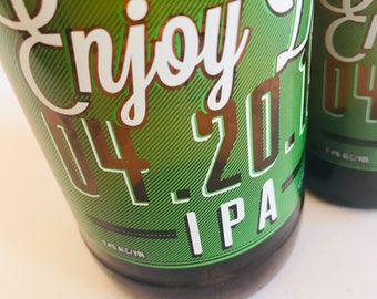 Upcycled Stone IPA Beer Glass, 04.20 Graphic