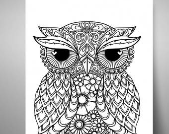 Download Owl Mandala Svg Etsy 3D SVG Files Ideas | SVG, Paper Crafts, SVG File