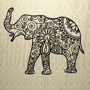 Download Elephant Mandala Svg Mandala Svg Svg Elephant Mandala Etsy