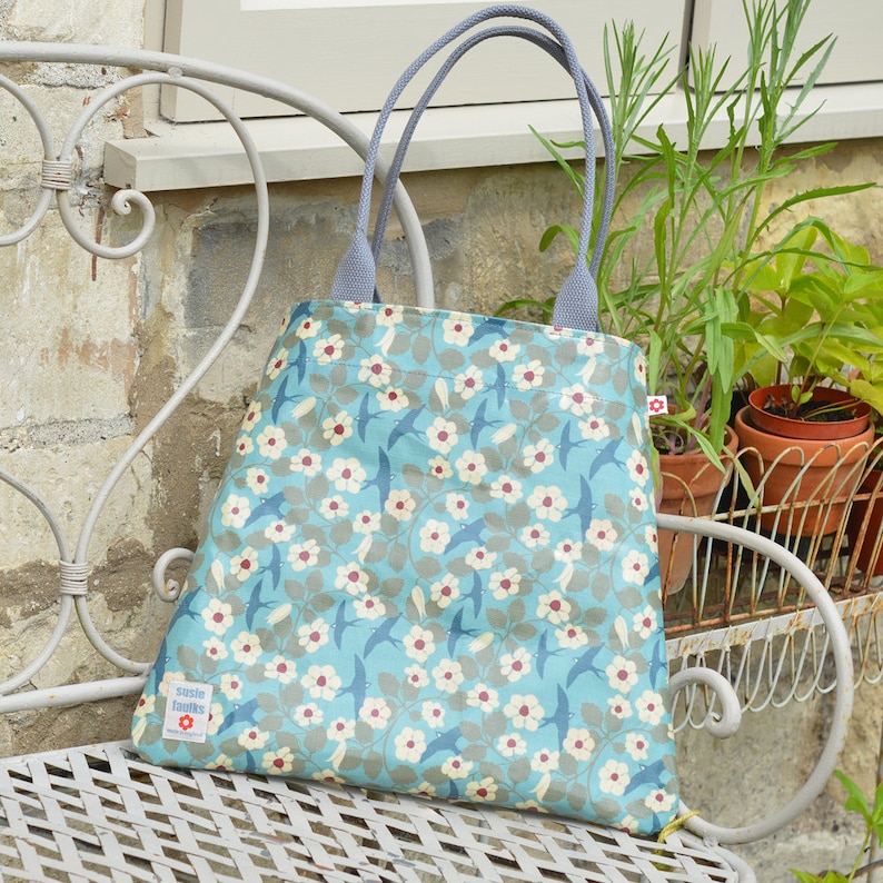 Swifts Tote Bag by Susie Faulks/ Bag/ Oilcloth Bags/ Best Etsy UK
