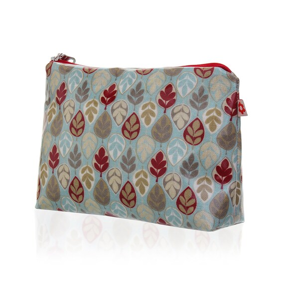 Leaf Oilcloth Wash Bag by Susie Faulks Bag Oilcloth Bags Made