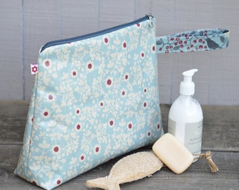 Constance Large Wash Bag by Susie Faulks/ Wash Bag/ Oilcloth Bags/ toiletry bag/ textile design/animal free/vegan/ best oilcloth bags