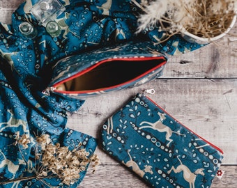 Whippet Wachstuch Geldbörse / Schminktäschchen / Stiftetasche / Whippet / Geldbörse / Windhund / Lurcher / Hounds / Handy / Kosmetiktasche / Reißverschlusstasche